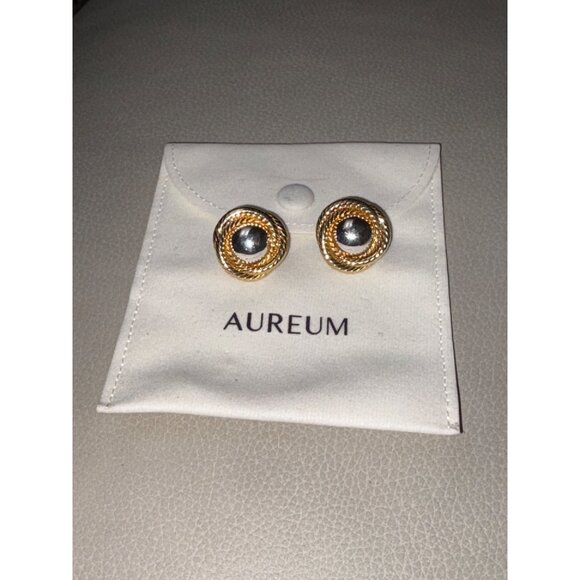 AUREUM Naomi Earrings in Two Tone One Size Womens - Picture 3 of 8